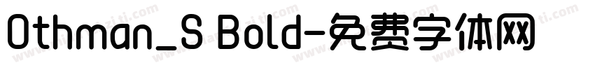 Othman_S Bold字体转换